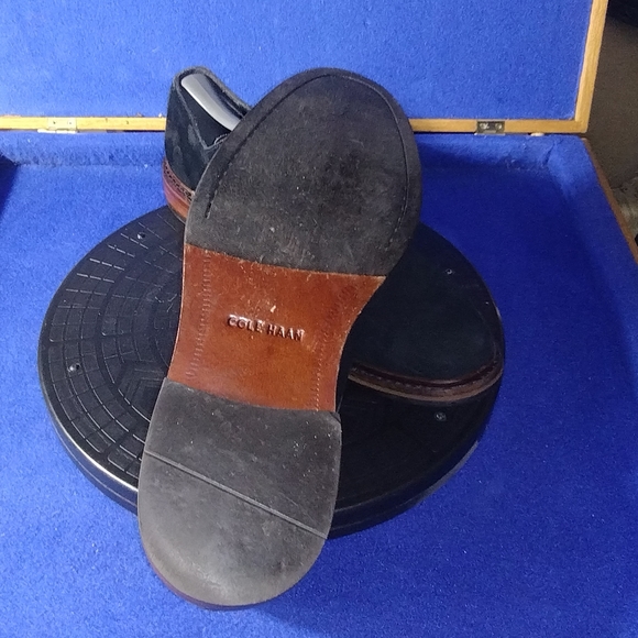 Men's Cole Haan Williams Buck ll Black Suede Oxfords, Sz. 12M-US - Picture 6 of 7